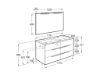 PACK, MUEBLE LAVABO Y ESPEJO, MOD VICTORIA-N V 2024 6  CJ  ACAB NOGAL Y LAVABO DOBLE MED 1200X460 A852114517