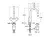 GRIFO BIMANDO LAV BRAVA CUERPO LISO CROM CAÑO GIRATORIO DESAGUE AUTO A5A368EC00