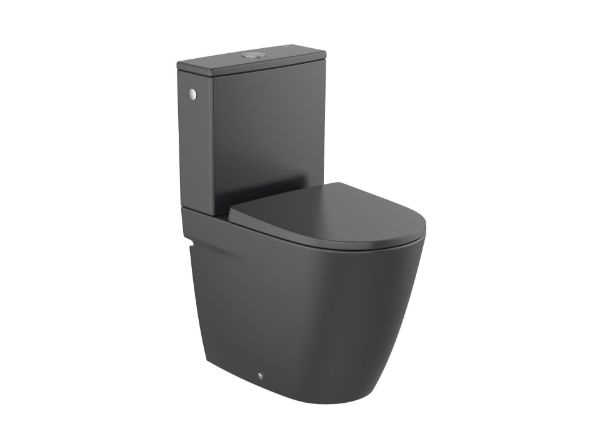 INODORO COMPACT DUAL DE TANQUE BAJO ONA NEGRO MATE A342688080+A341680080+A801E22081