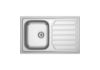 FREGADERO GLASGOW E-80-ED 1 CUBETA CON ESCURRIDOR A LA DCH ACERO INOX A873801C01