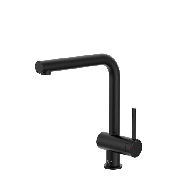 GRIFO MONOMANDO FREGADERO ONA EXTRAIBLE CAÑO RECTO NEGRO MATE A5A831FNB0